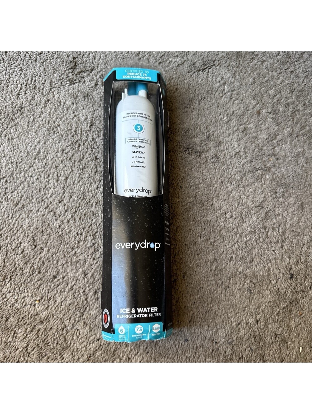 EVERYDROP Replacement ICE & WATER Refrigerator Filter #3 Whirlpool NEW B10